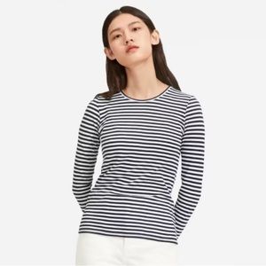 Everlane slim cotton long sleeve crew